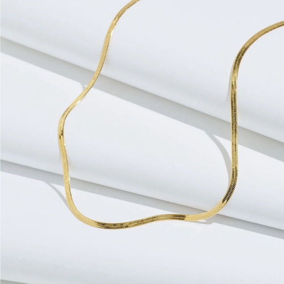 Madewell Delicate Collection Demi-Fine Skinny Herringbone Chain - Picture 8 of 8